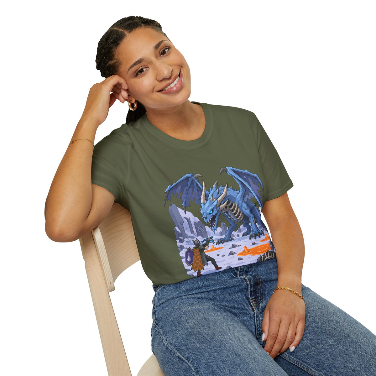 Vorkath Blue Ice Dragon T-Shirt - Fantasy Dragon Graphic Tee