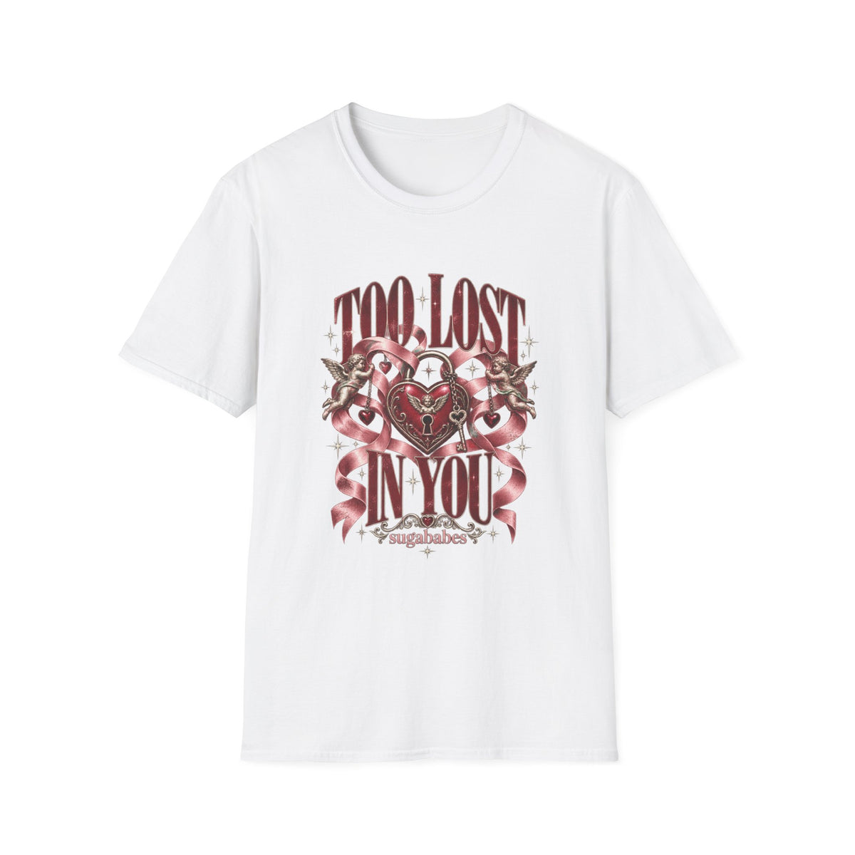 Too Lost In You | Sugababes Vintage Heart & Ribbon Graphic T Shirt
