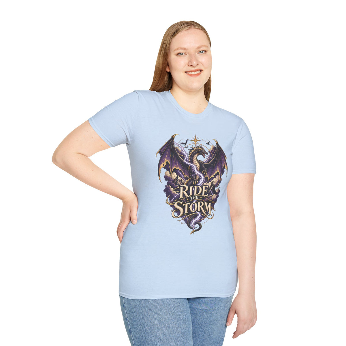 Ride the Storm | Fourth Wing Book Inspired Dragon T Shirt
