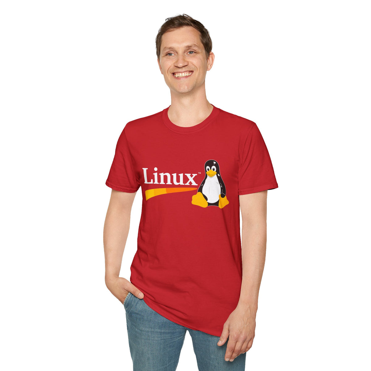 Linux Penguin Logo T‑Shirt — Retro Tech Tee for Developers & Open Source Fans