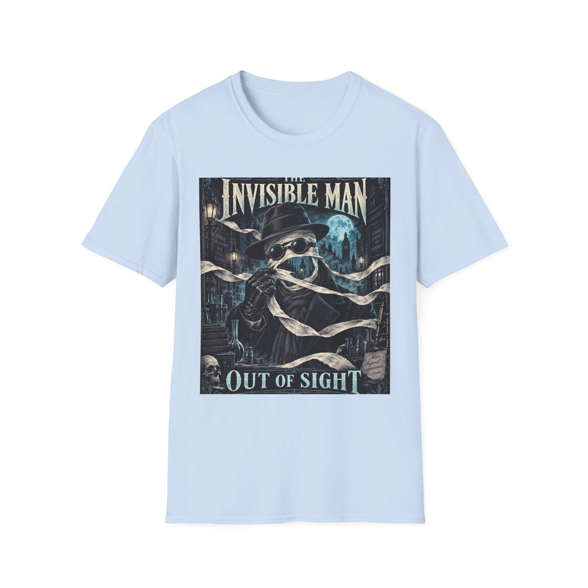 Invisible Man Graphic T-Shirt — Vintage Horror Novel Design