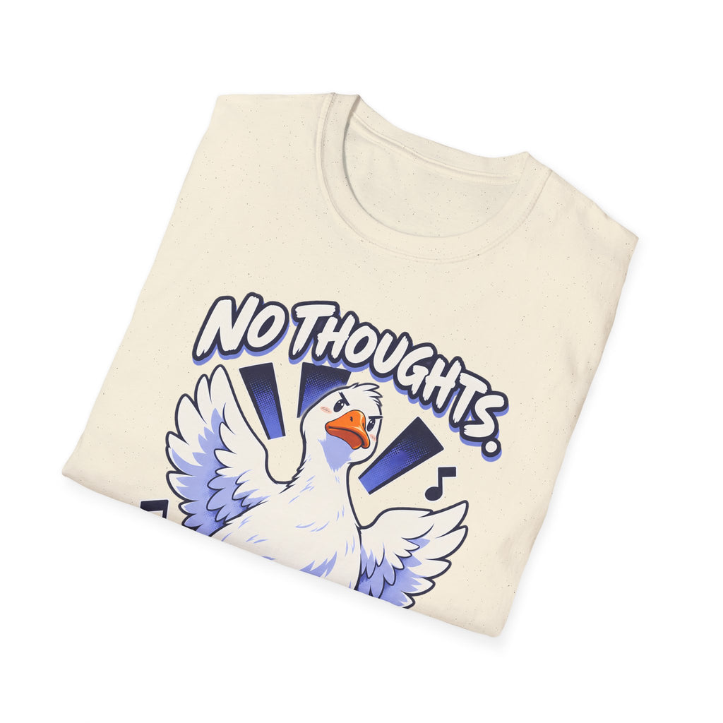 Cute Goose | No Thoughts, Just Boss Music T Shirt