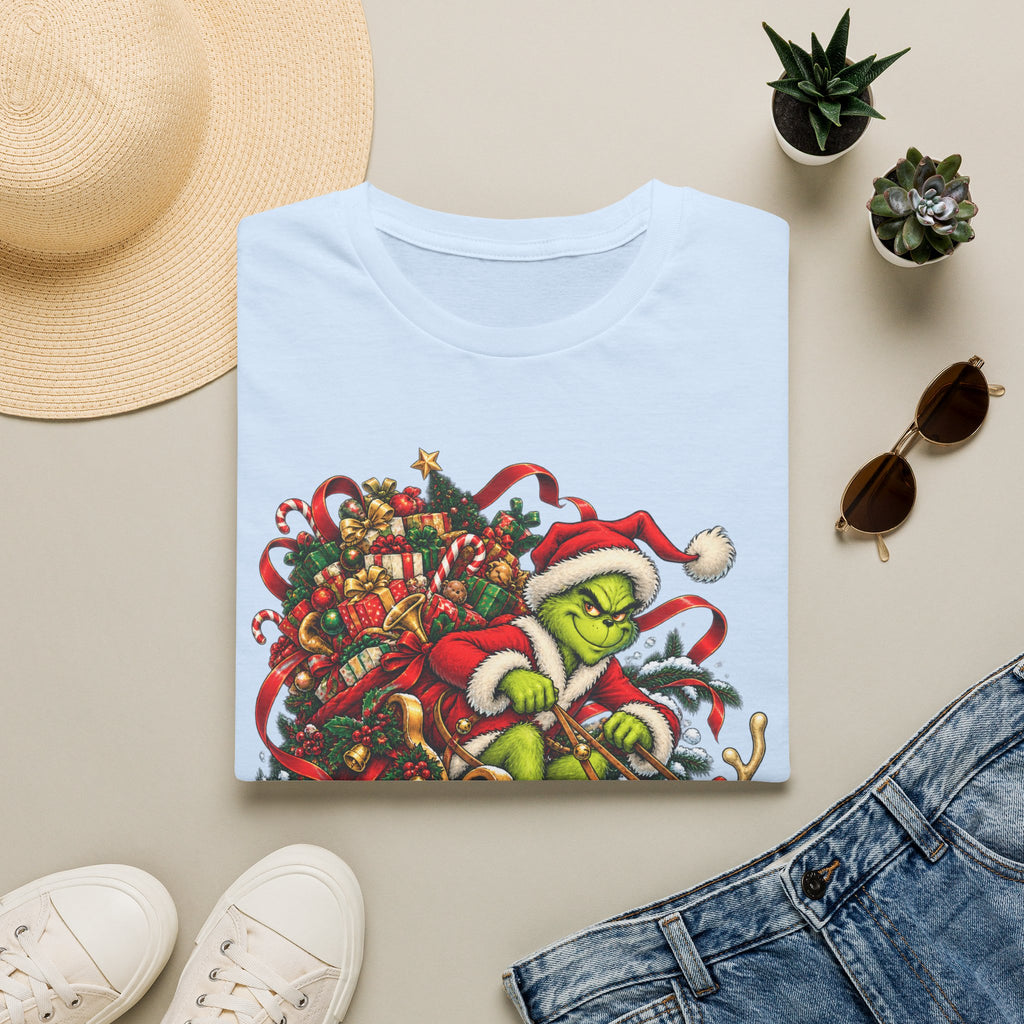 Grinch & Max Sleigh Ride | Funny Christmas T Shirt