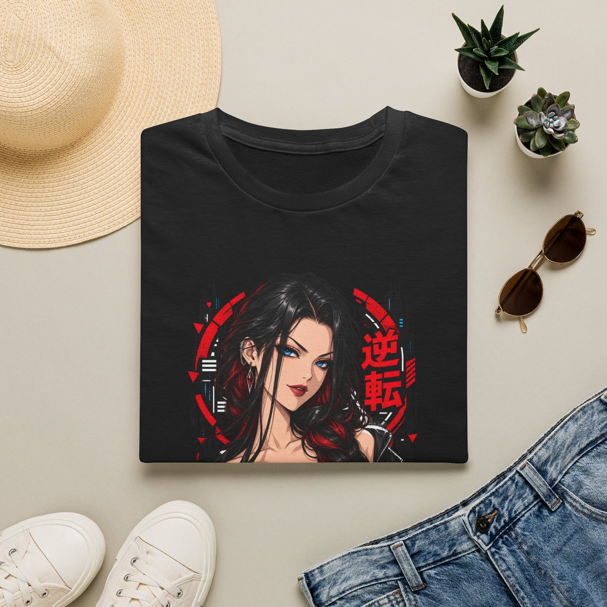 Ruby | Sexy Anime Pin Up Girl Graphic T-Shirt