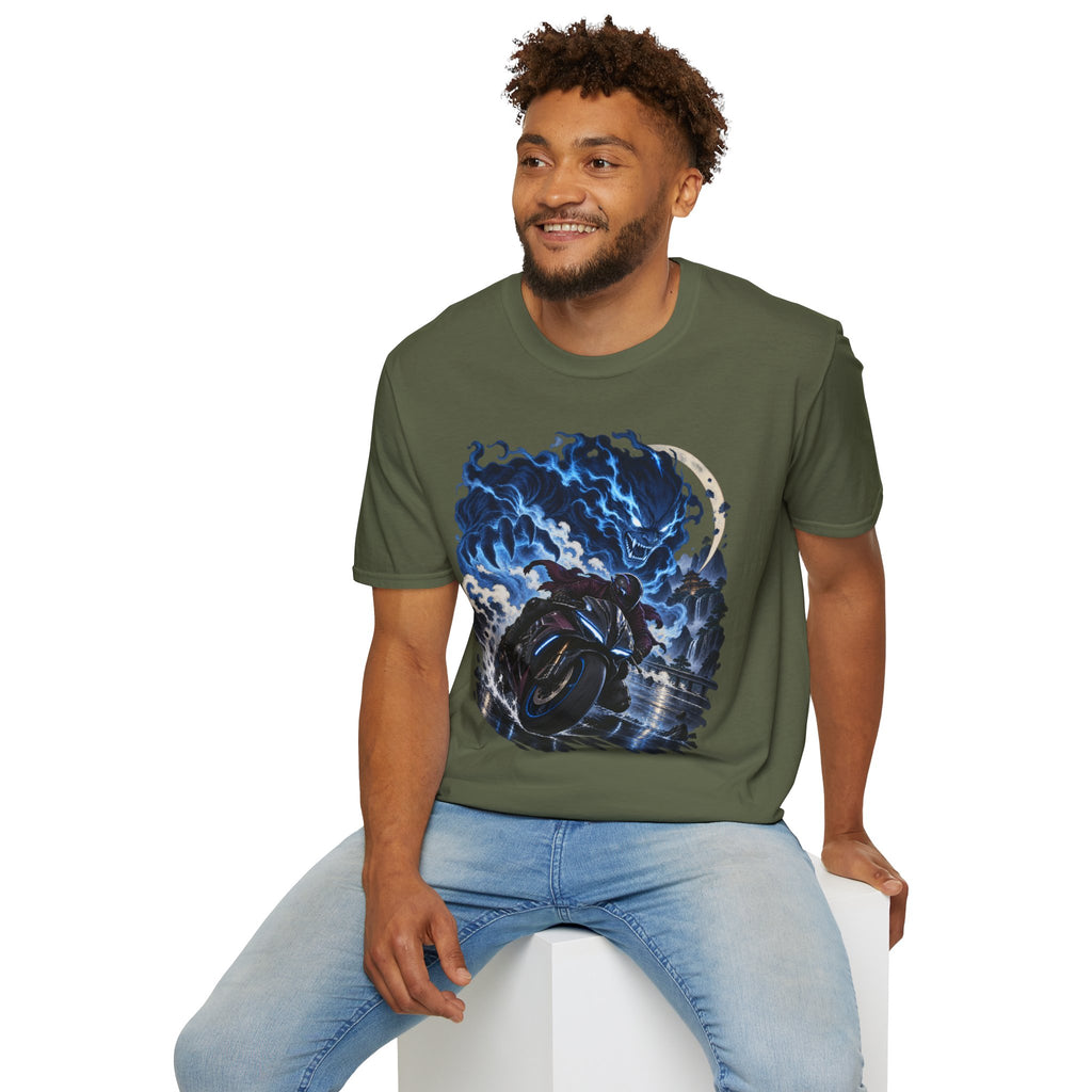 Demon of the Storm | Night Rider | Japanese Urban Motorcycle Tee