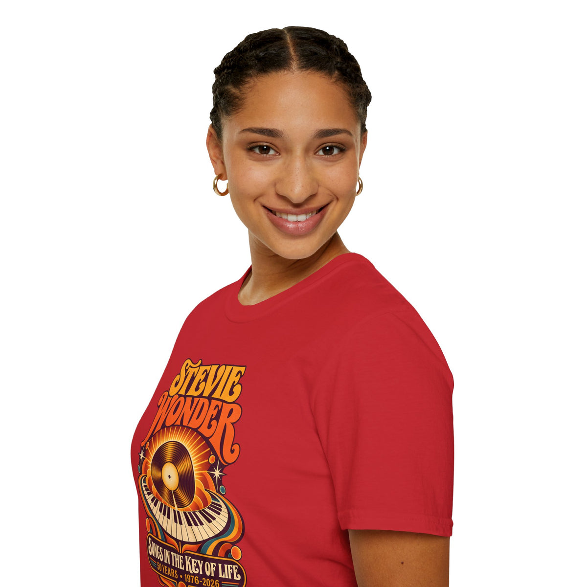 Stevie Wonder Retro Vinyl Tee - Songs In The Key Of Life Graphic T-Shirt