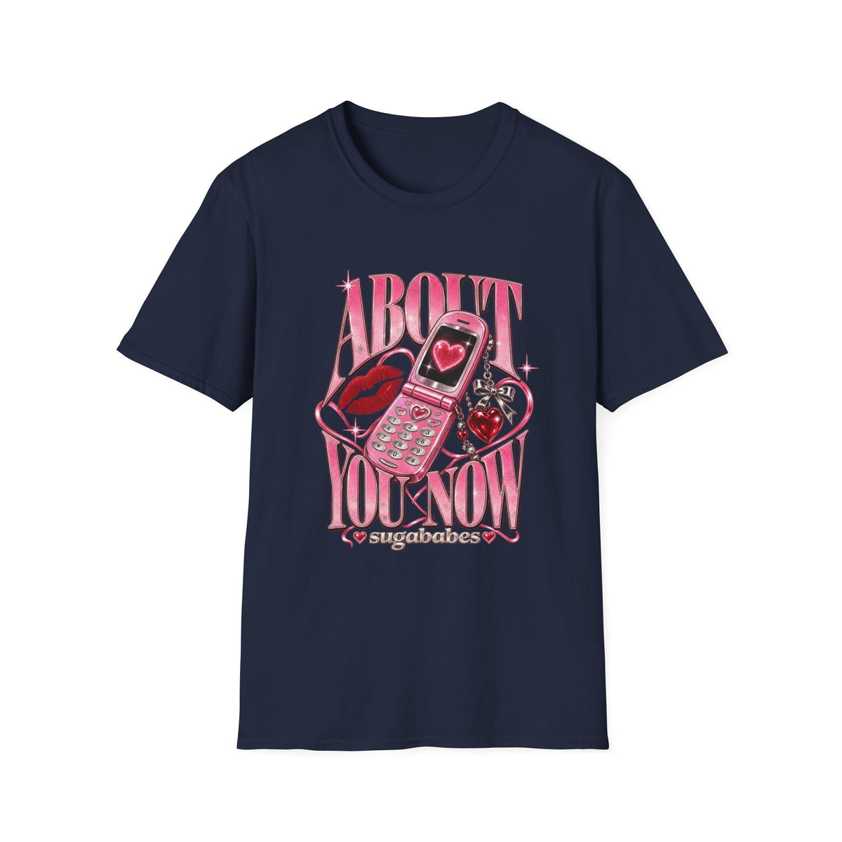 About You Now | Sugababes | Y2K Pink Phone & Heart Vintage Vibe Graphic T Shirt