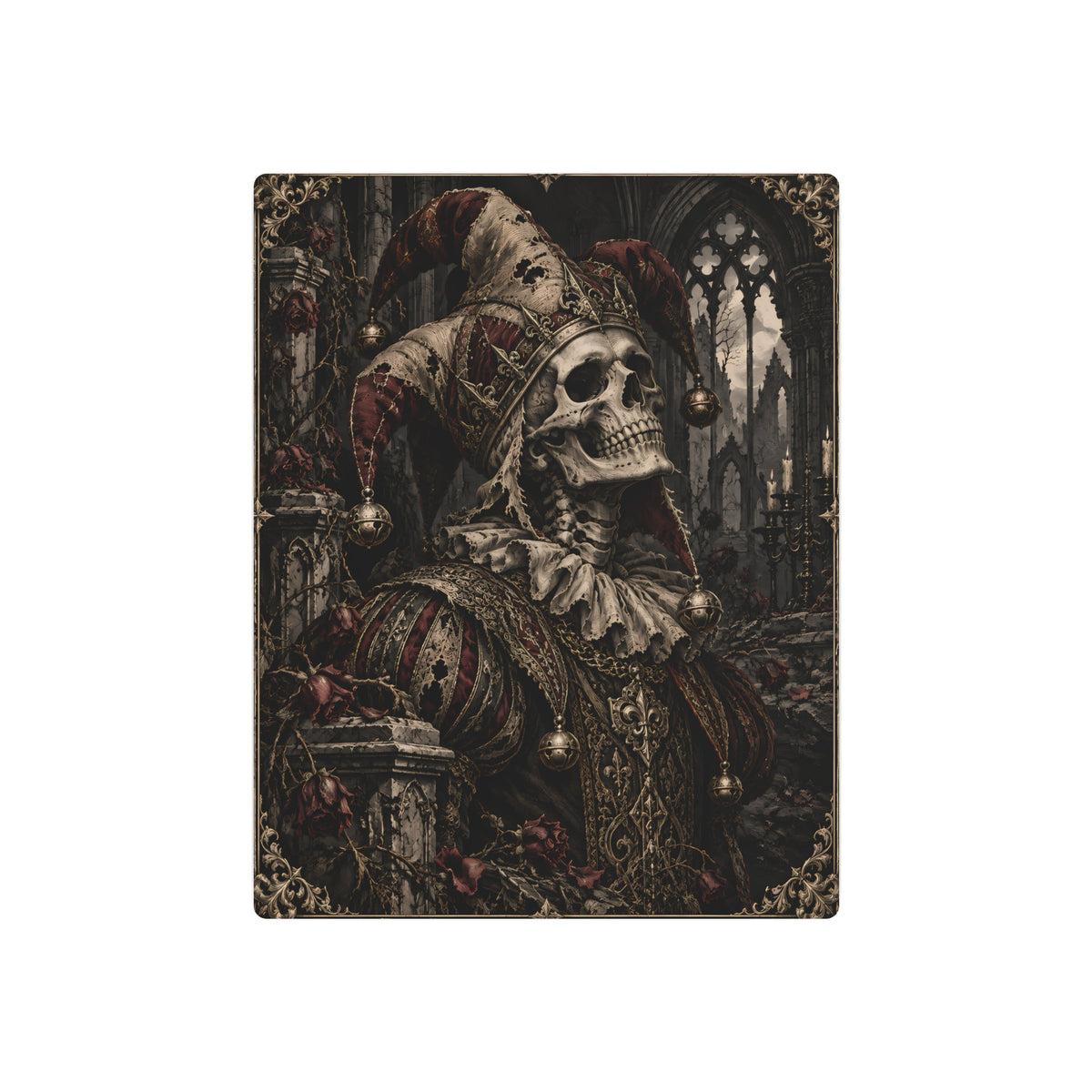 Metal Art Sign | Gothic Jester | Occult Wall Art