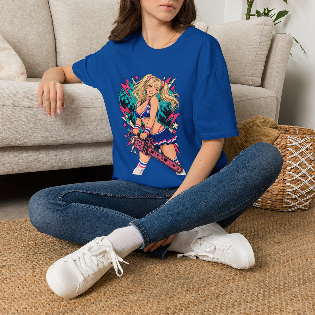 Juliet Starling | Lollipop Chainsaw | Zombie Game | Sexy Pin Up Girl T Shirt