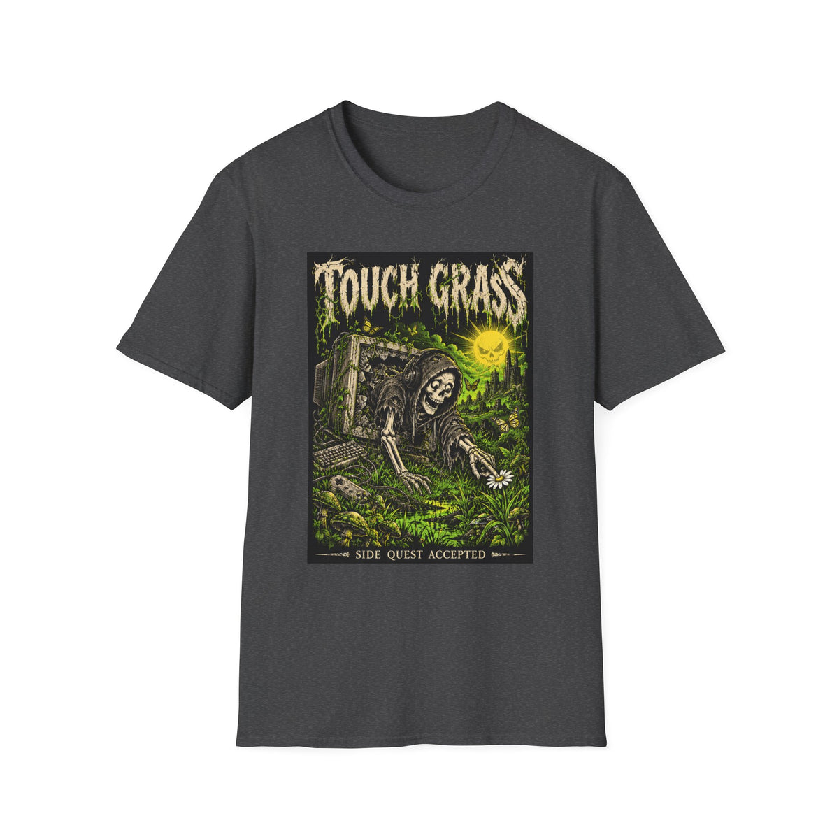 Touch Grass | Grim Reaper | Graphic Tee