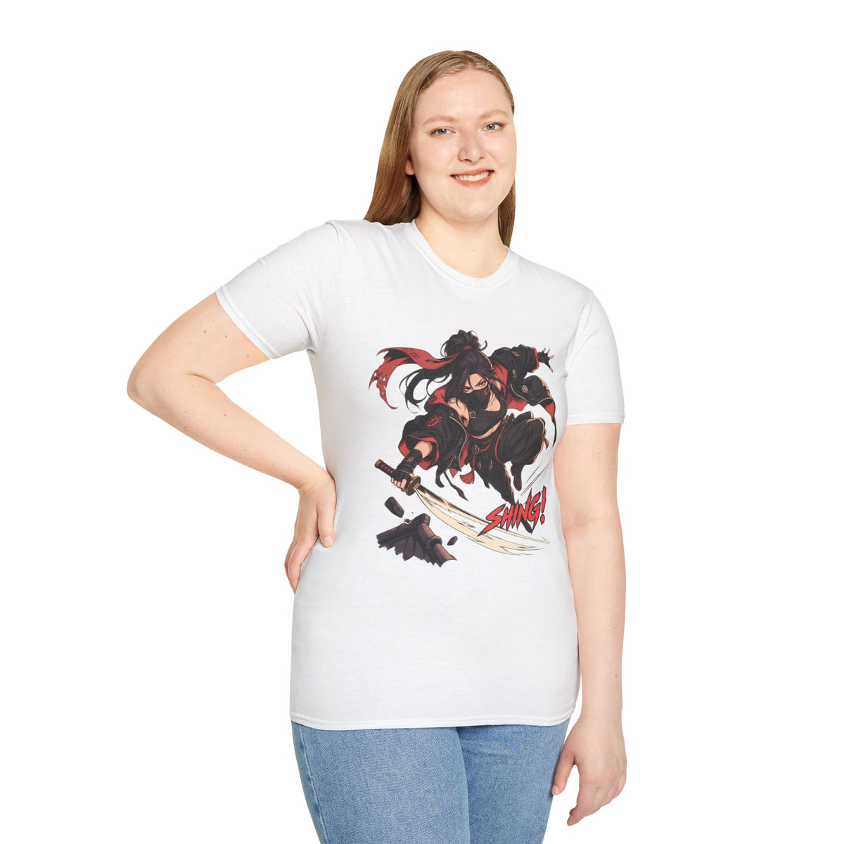 SHING! | Rooftop Samurai Girl | Japanese Anime Style Fight Shirt