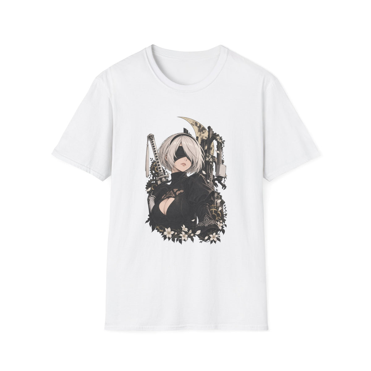 2B | Nier Automata | Anime Character Gothic T-Shirt