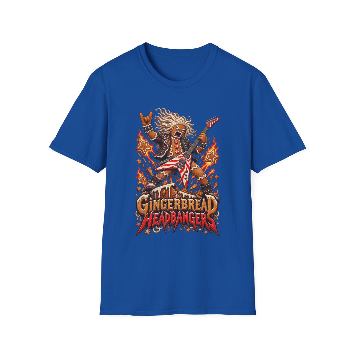 Gingerbread Headbangers | Christmas Funny Rock T-Shirt