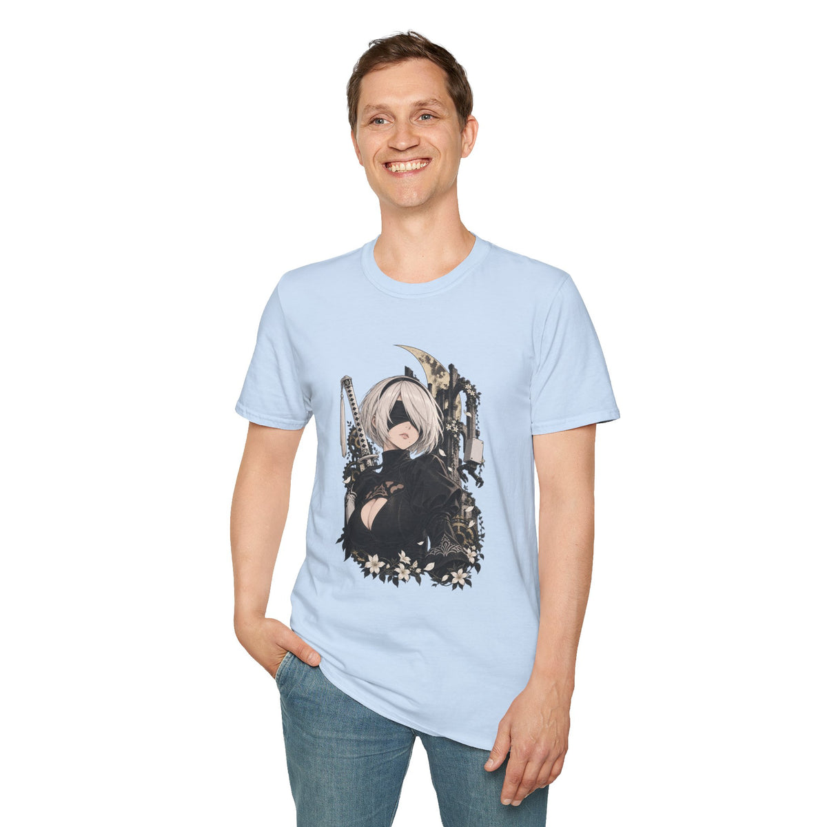 2B | Nier Automata | Anime Character Gothic T-Shirt