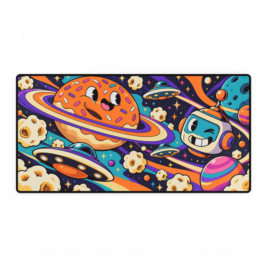 Mouse pad | Cosmic Snack: Space Cartoon Desk Mat