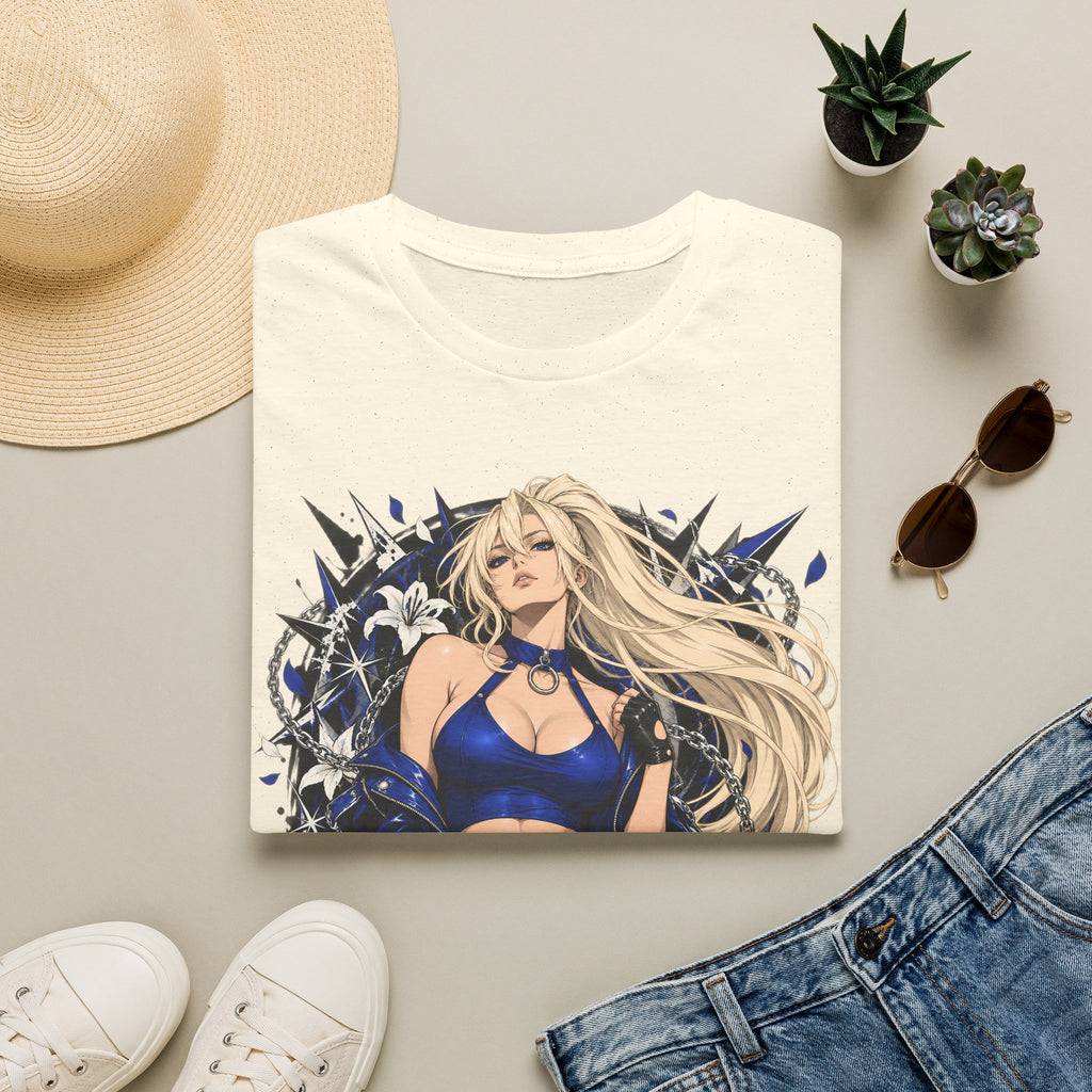 Electric Girl | Japanese Anime | Blonde Bombshell Pin Up Graphic Shirt