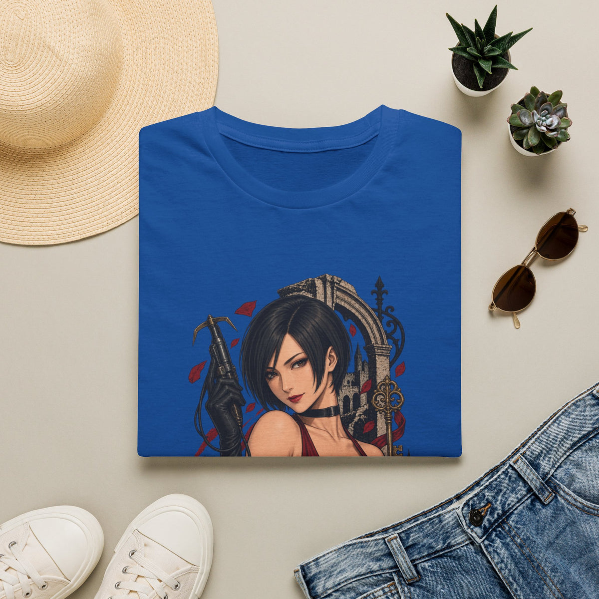 Ada Wong | Residsent Evil Gothic Anime Pin Up Girl T-Shirt