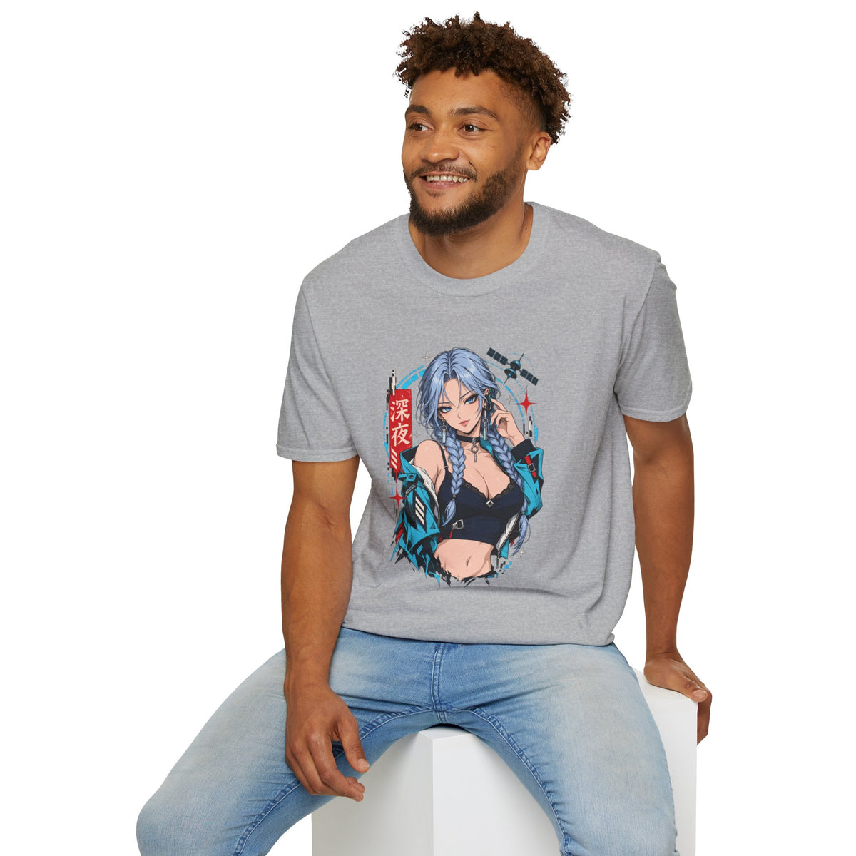 Ice | Sexy Anime Cyber Pin Up Girl Graphic T-Shirt