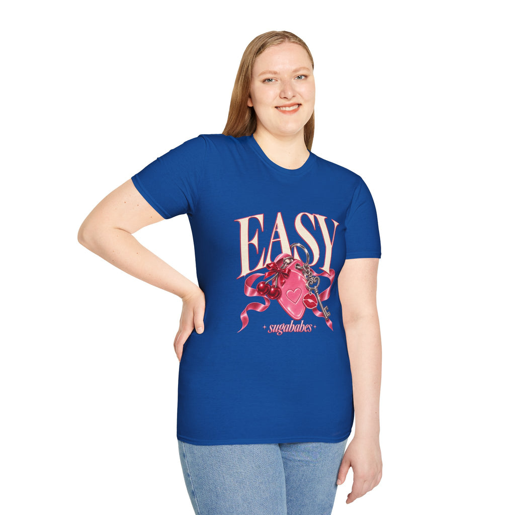 Sugababes | Easy Lockheart Pink Key & Heart Graphic T Shirt