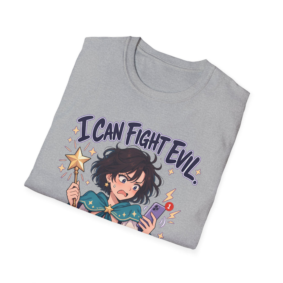 Working Witch | I Can Fight Evil, Please Just Email | Cute Anime T Shirt