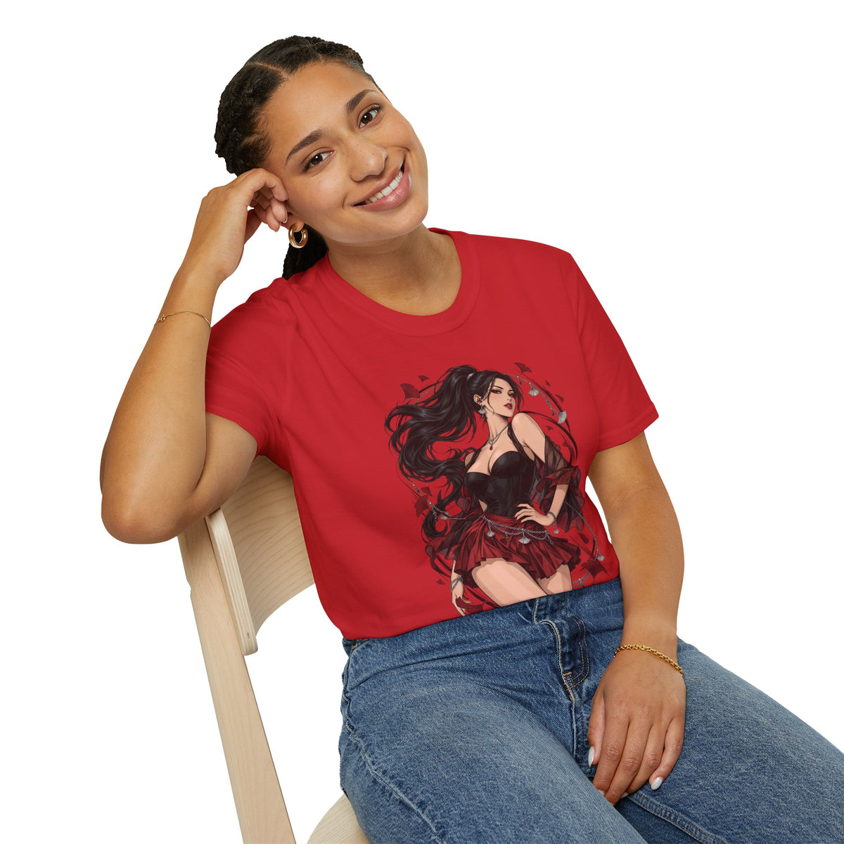 Victoria | Japanese Anime Style Sexy Pin Up Girl Graphic Shirt
