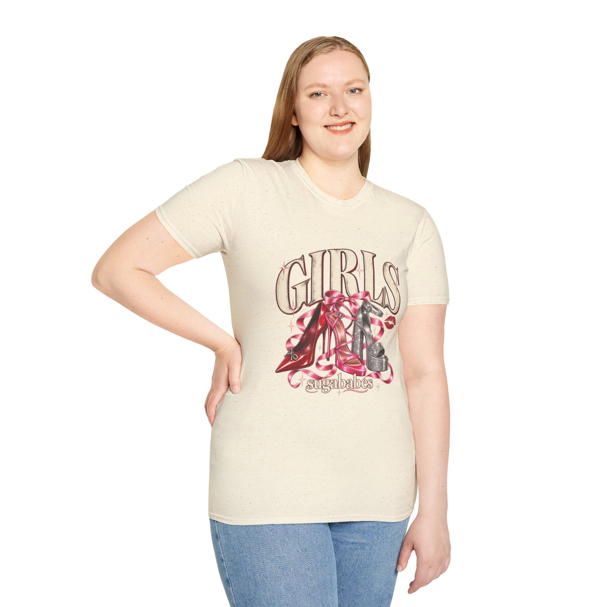Sugababes |  Red Heels & Ribbons | Girls Night T Shirt