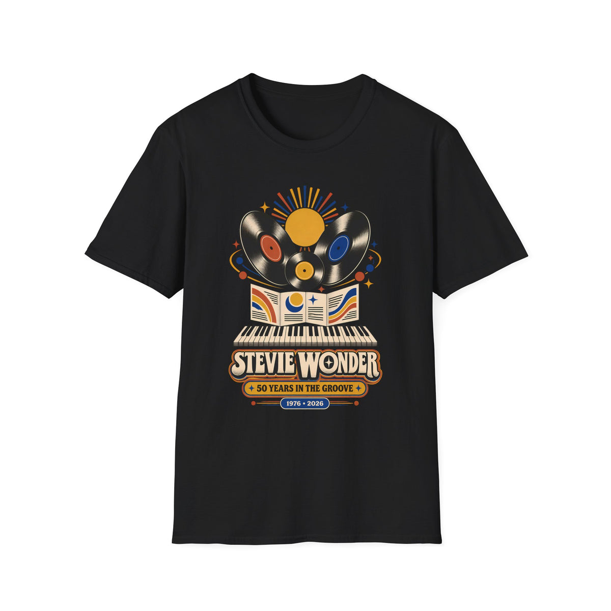 Stevie Wonder 50 Years of Songs In The Keys of Life T-Shirt