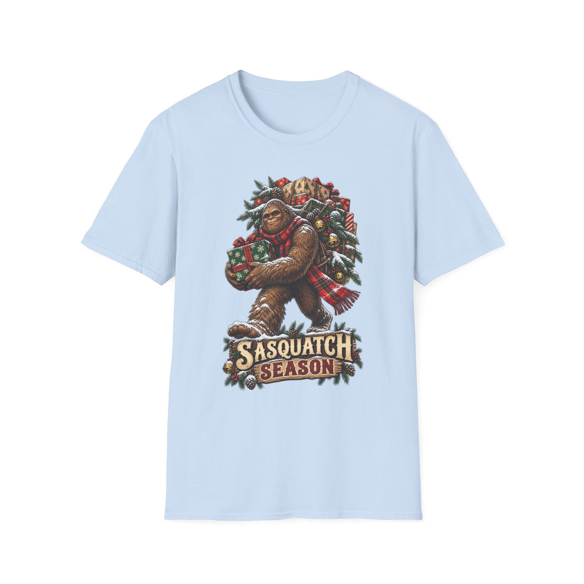 Bigfoot Chrismtas | Sasquatch Season Christmas T-Shirt