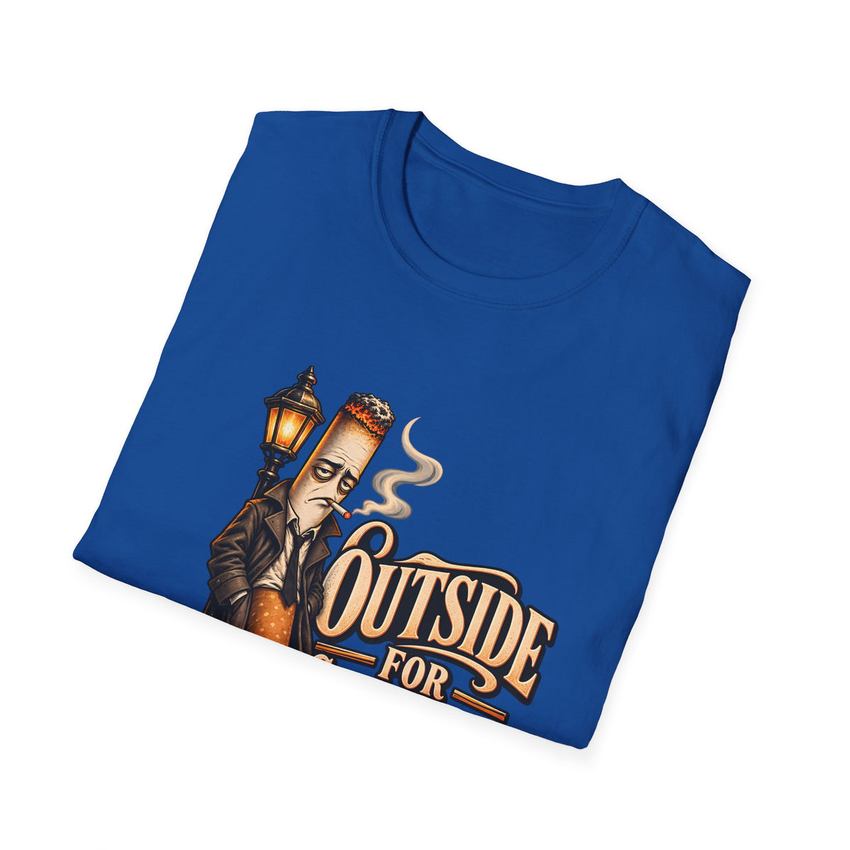 Outside for Character Development | Humorous Vintage Cigarette Graphic