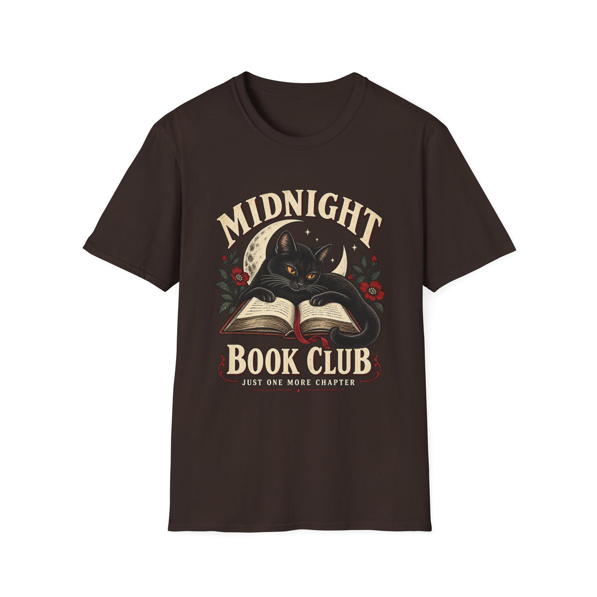 Midnight Book Club | Cute Cat Book Lover Gift T Shirt