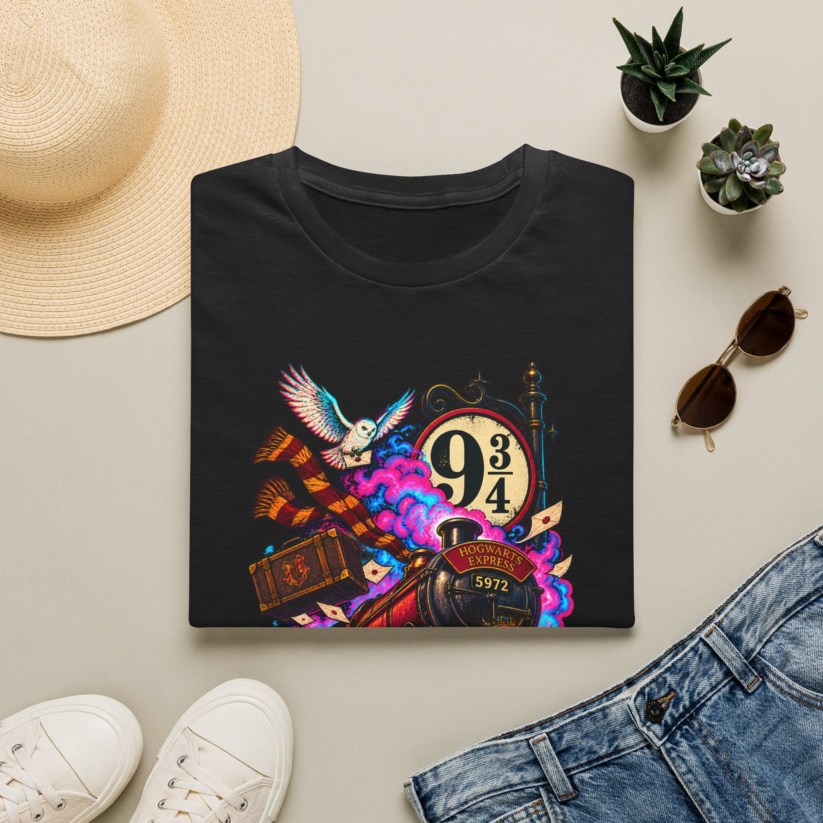 Running Late | Platform 9 and 3/4 | Harry Potter Graphic T-Shirt