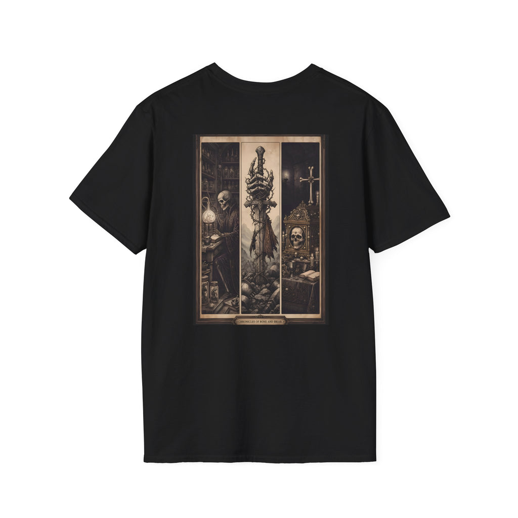 Dark Tarot-Inspired Graphic Tee — Hanging Hand & Occult Illustration
