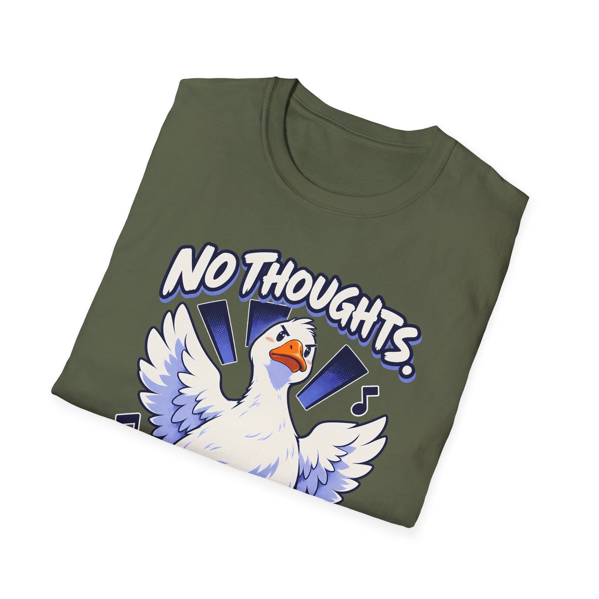 Cute Goose | No Thoughts, Just Boss Music T Shirt