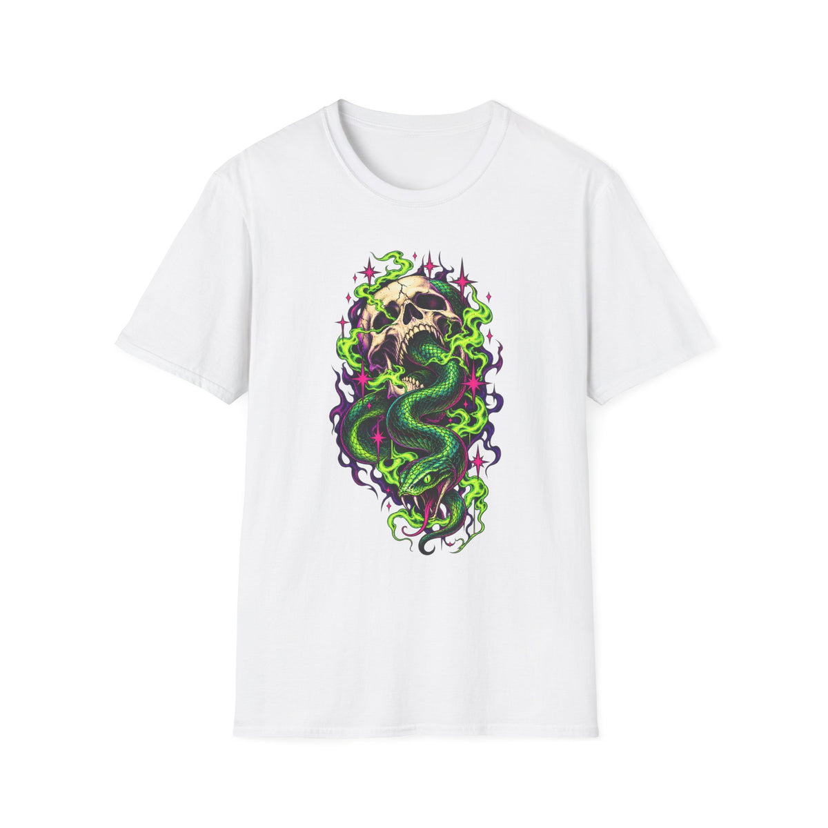 Dark Mark | Skull & Neon Snake Harry Potter T-Shirt