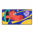 Playful Space Sock Desk Mat | Colourful Cartoon Mousepad for Kids & Gamers