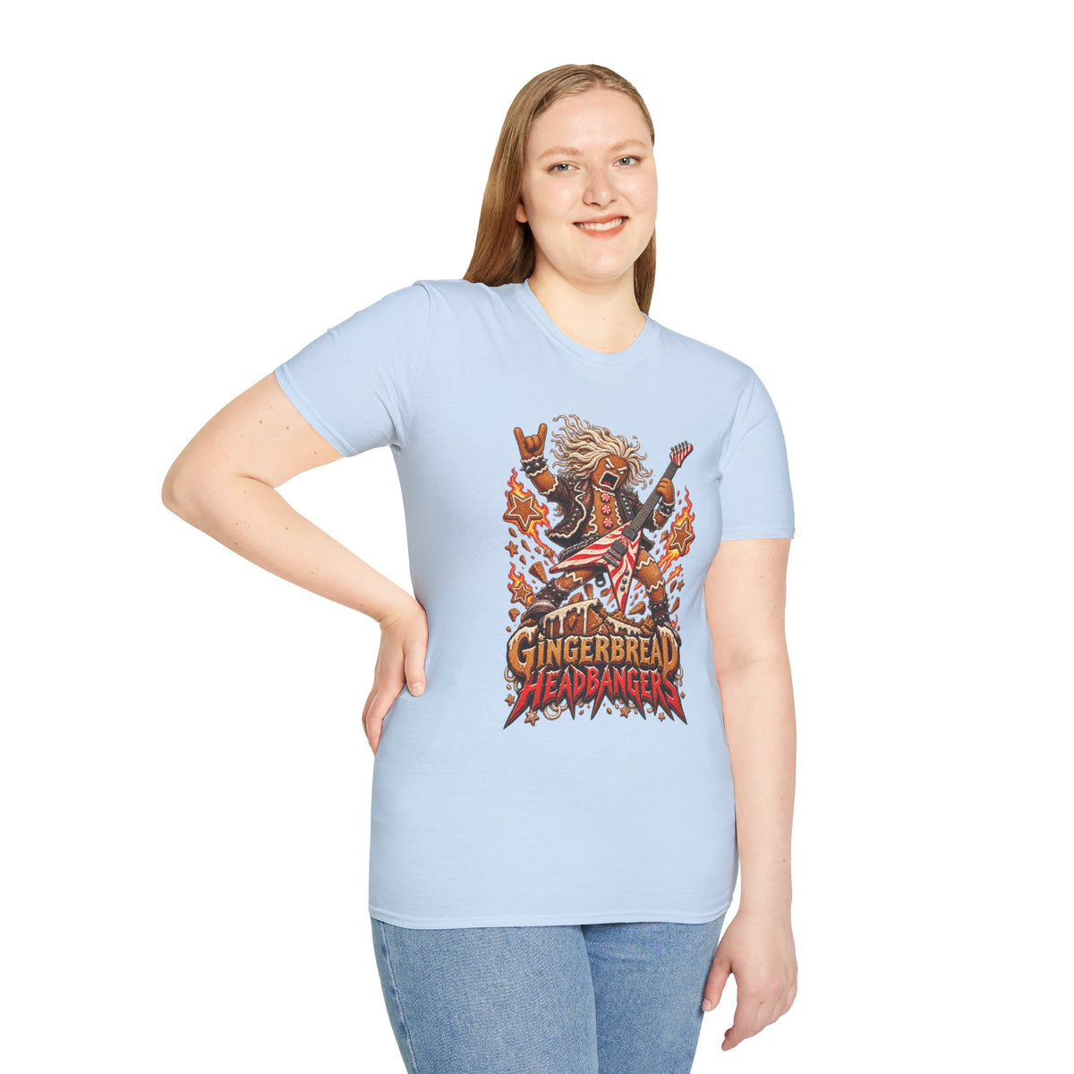 Gingerbread Headbangers | Christmas Funny Rock T-Shirt
