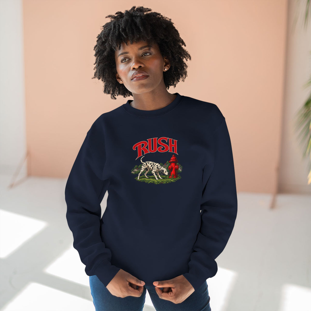 Rush | Signals | Dog & Fire Hydrant Prog Band Crewneck Sweatshirt