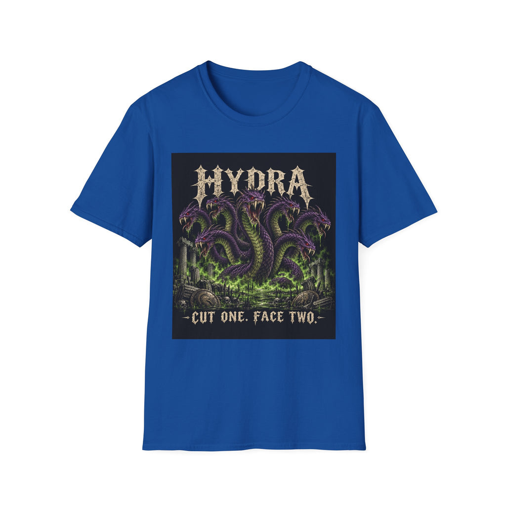 Hydra Snake Graphic Tee — "Cut One, Face Two" Mythical Serpent T-Shirt