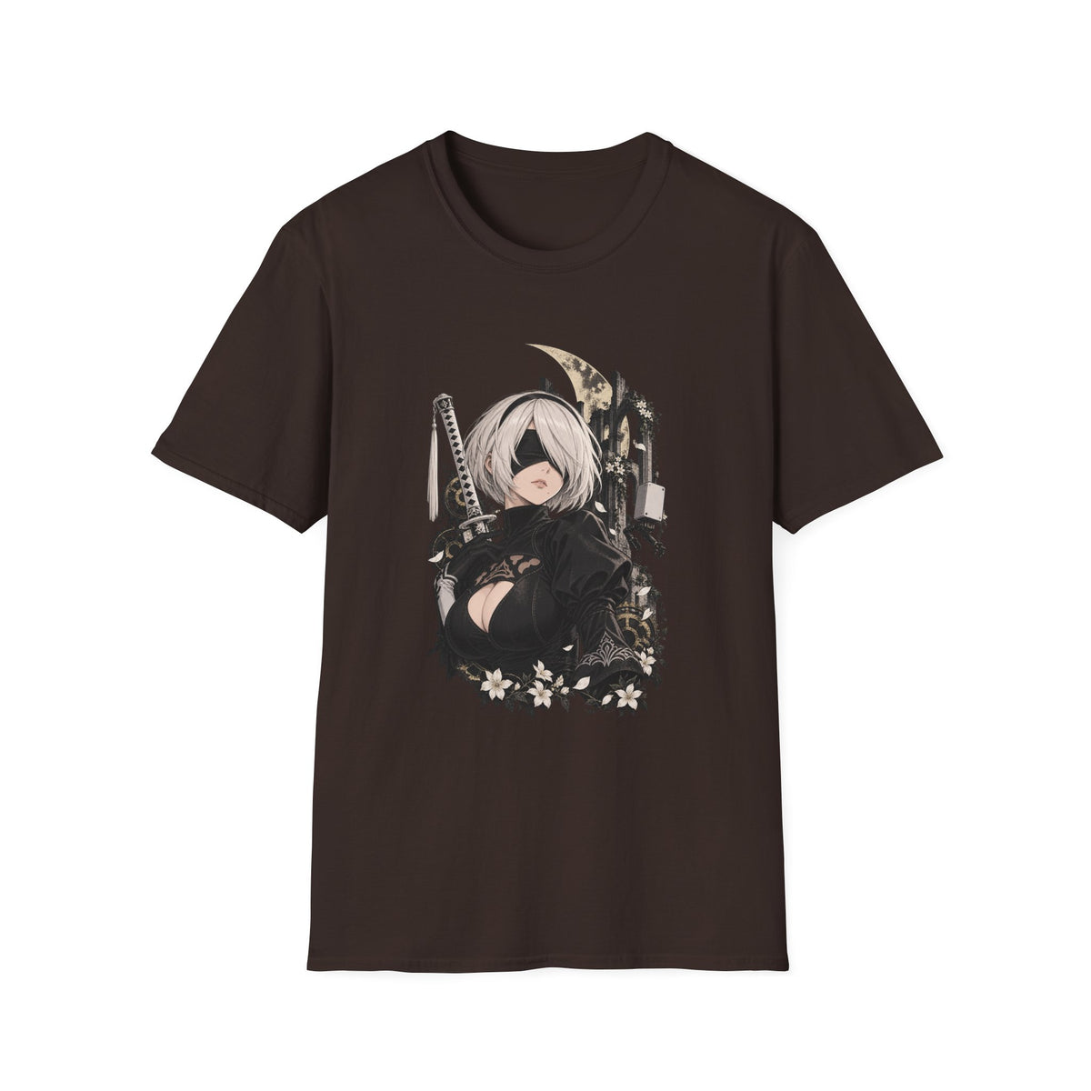 2B | Nier Automata | Anime Character Gothic T-Shirt