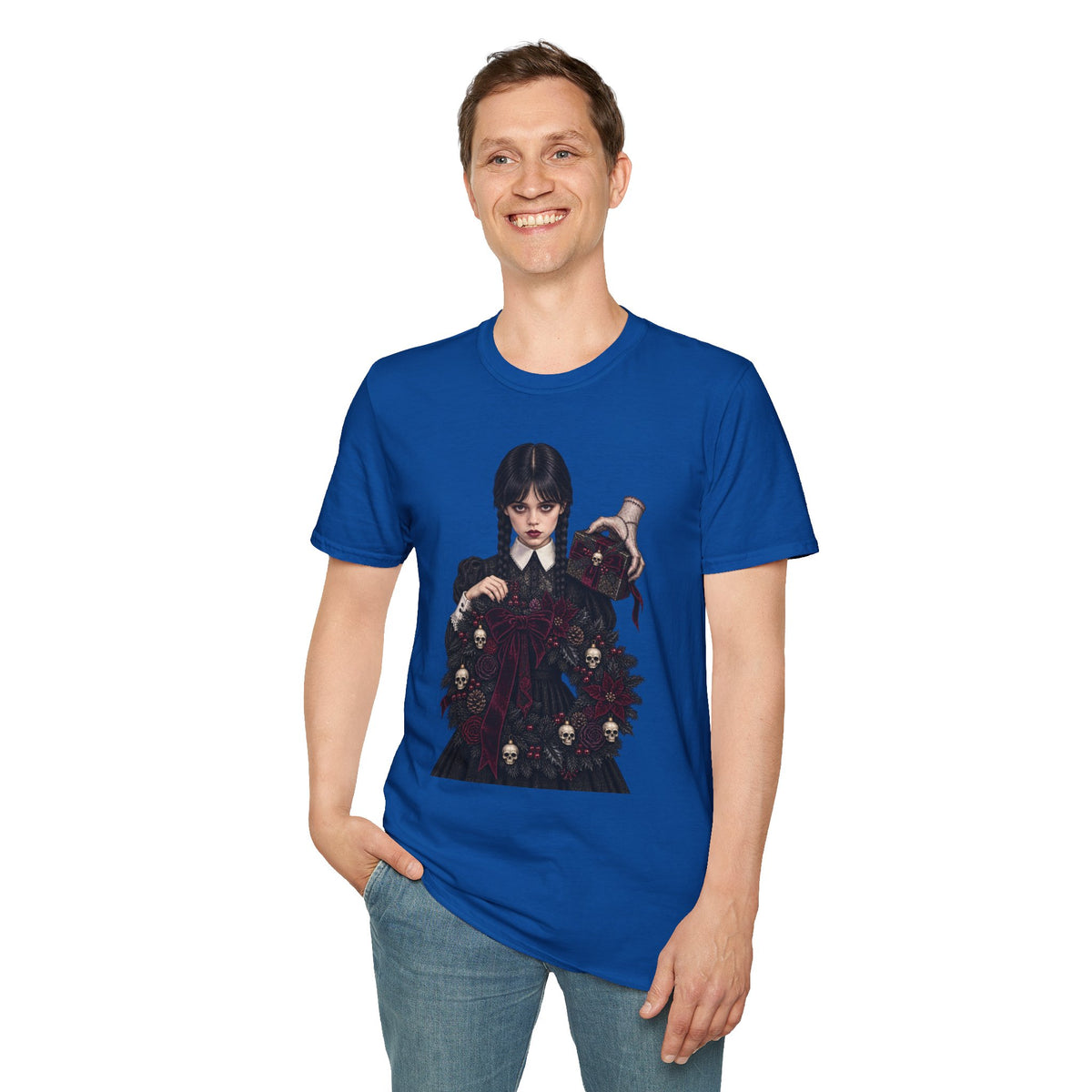 Wednesday Addams | Gothic Chrismtas Portrait T-Shirt