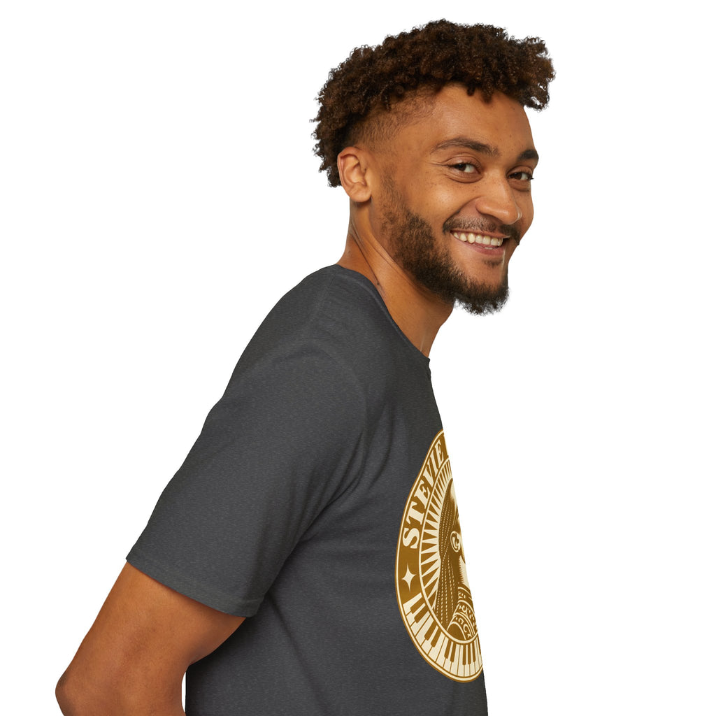 Stevie Wonder Graphic T-Shirt - Vintage Gold Portrait Tee