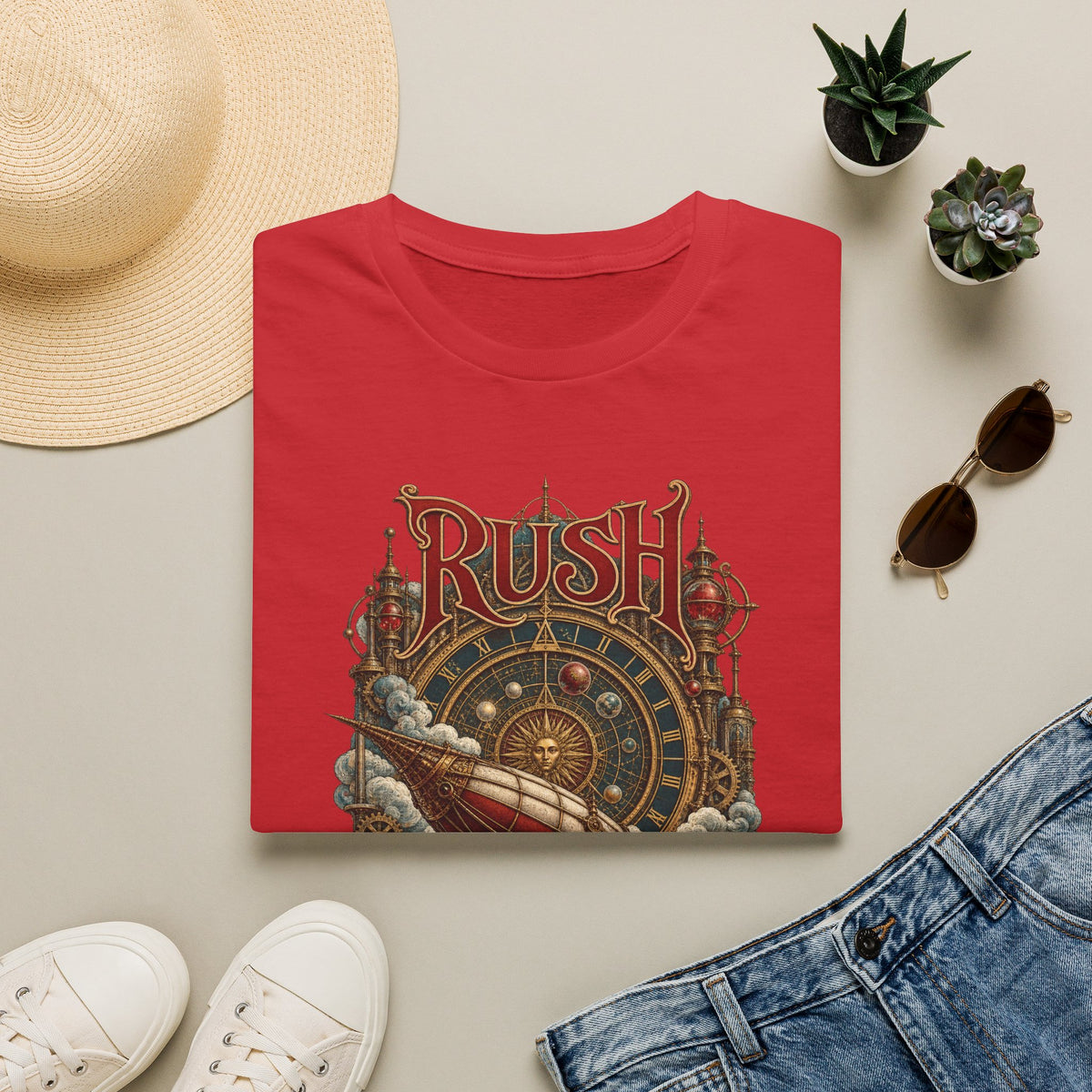 Rush | Clockwork Flight | Prog Band Airship T-Shirt