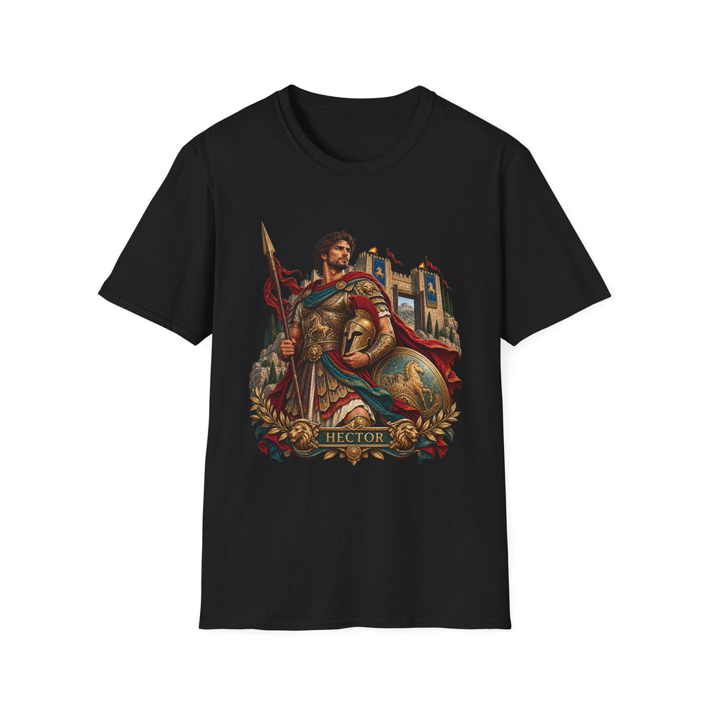 Hector Greek Mythology T-Shirt, Trojan War Hero and Gates of Troy