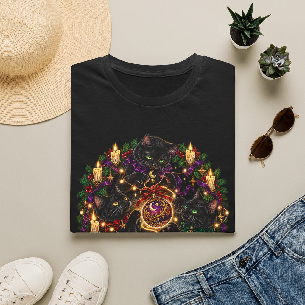 Festive Mischief | Cat Lover Christmas Holiday T-Shirt