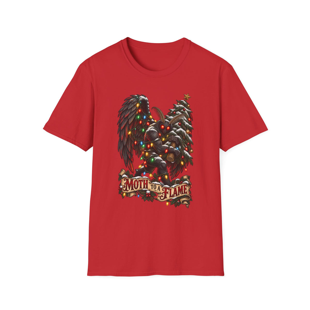 Moth to a Flame | Mothman | Christmas T Shirt