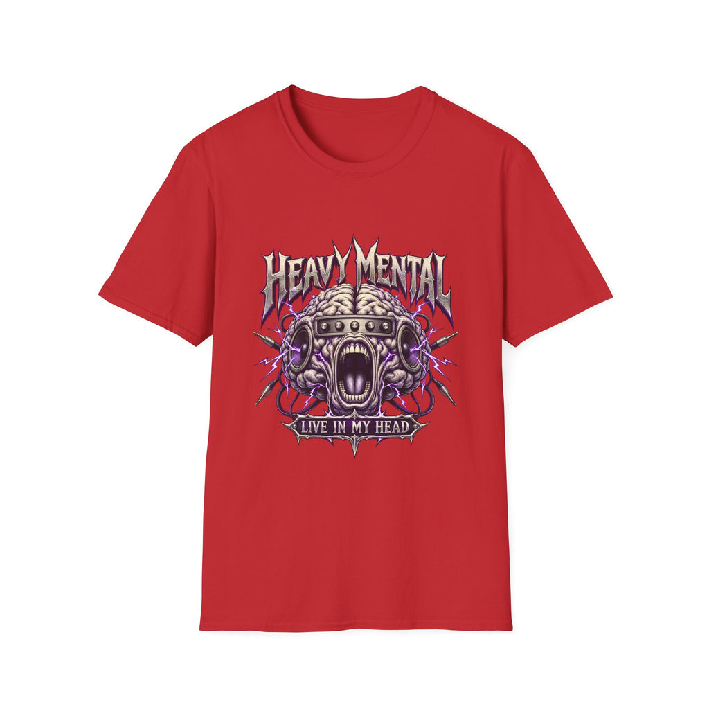 Heavy Mental T-Shirt | Live In My Head' Metal Graphic Tee
