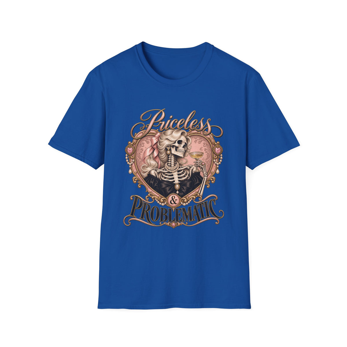 Priceless & Problematic Skeleton Heart Tee