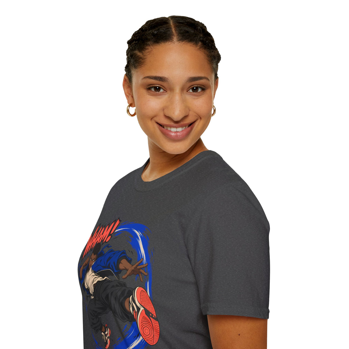 WHAM! | Anime Cartoon Ninja Kick Graphic T Shirt
