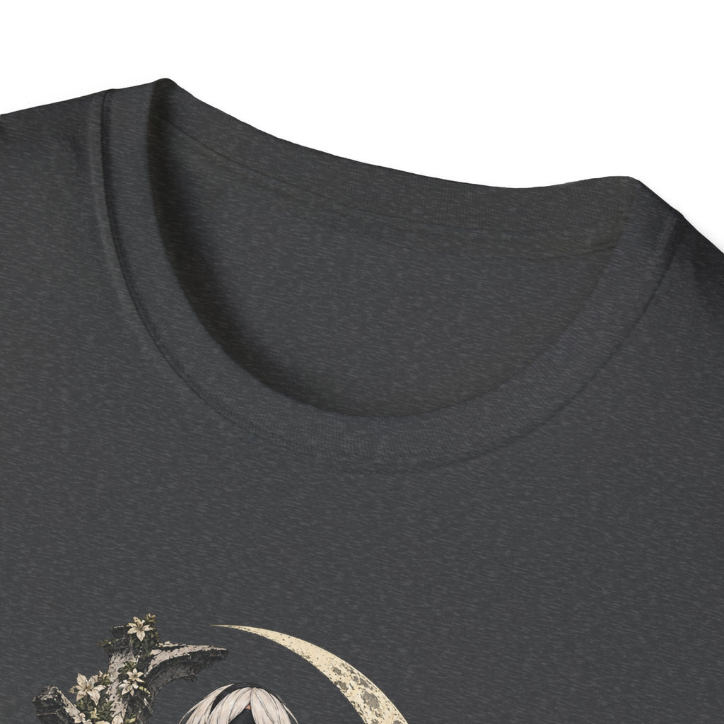 2B | Nie: Automata | Anime Gothic Warrior Moonlight Pin Up T-Shirt