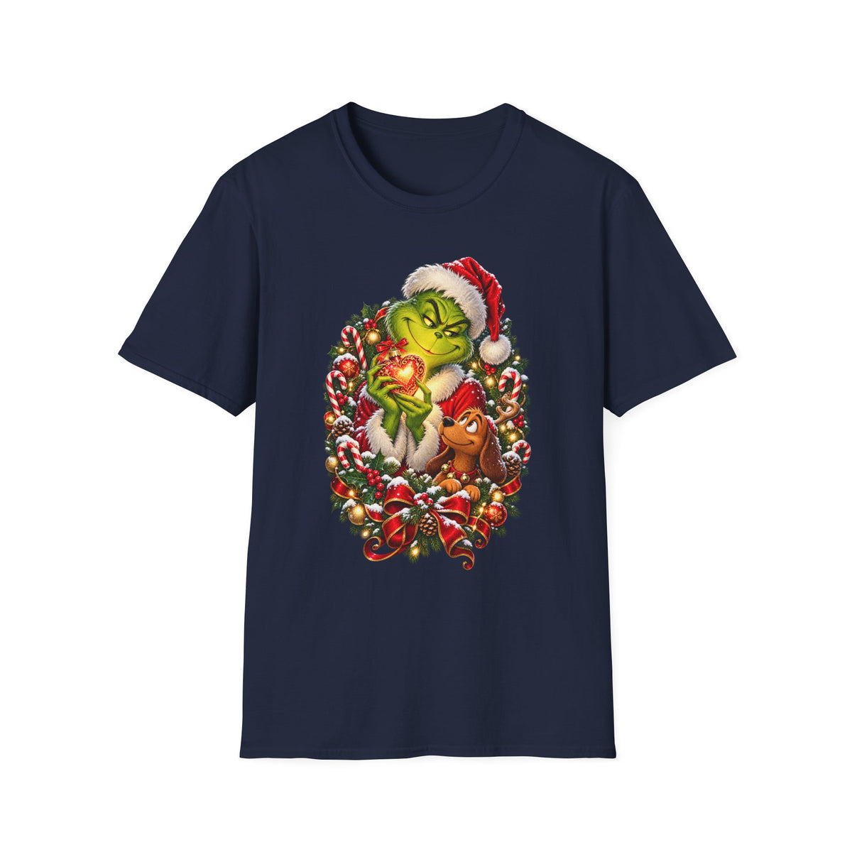 Grinch Heart | Christmas Holiday Grinch T-Shirt